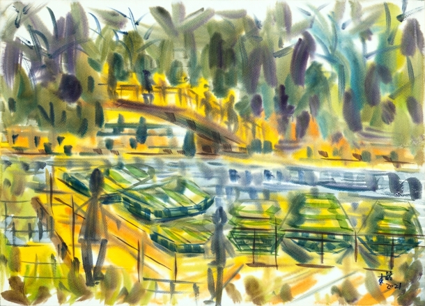 曹東銘 - 池塘橋樑