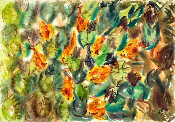 曹東銘 - 魚兒覓食